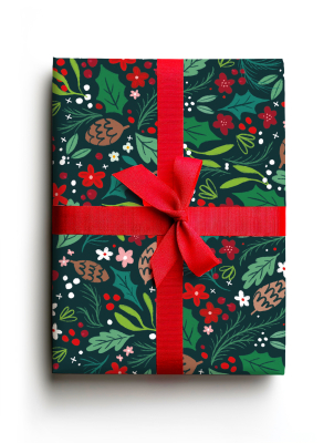 SHEET WRAP Christmas Floral