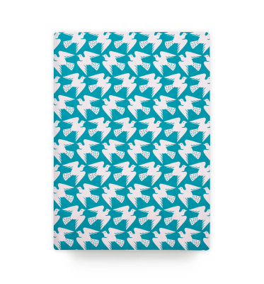 SHEET WRAP White Birds
