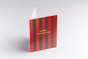 MINI CARD Festive Striped