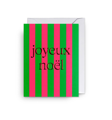 MINI CARD Joyeux Noel Stripes