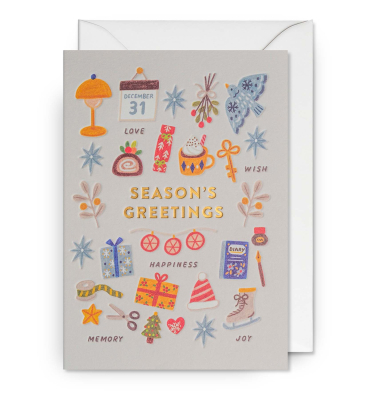 Seasons Greetings Illustrative