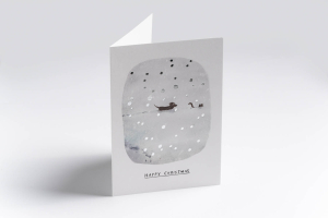 Deep Snow Cat And Dog