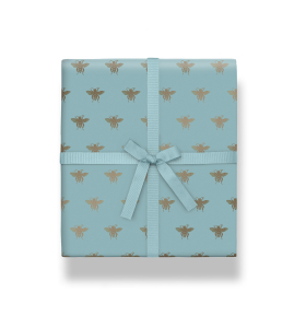 ROLL WRAP Honey Bee Blue Foiled
