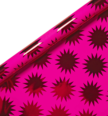 ROLL WRAP Frankincense Starburst Red Foiled