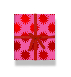 ROLL WRAP Frankincense Starburst Red Foiled