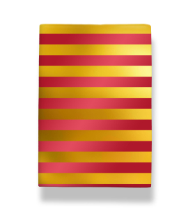 ROLL WRAP Red And Gold Stripe Foiled