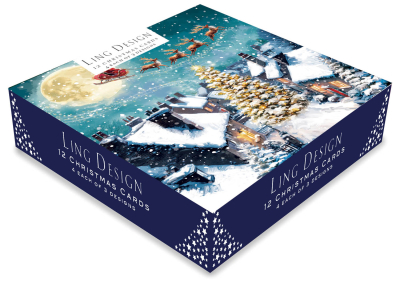 BOX MED SQ Santa Takes Flight On Christmas Eve Deluxe