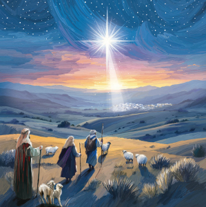 BOX LRG SQ Nativity Story Scenes Deluxe