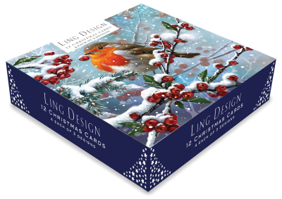 BOX LRG SQ Winter Forest Landscapes Deluxe