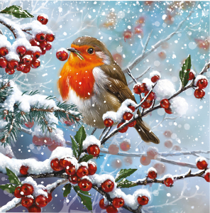 BOX LRG SQ Winter Forest Landscapes Deluxe