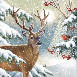 BOX LRG SQ Winter Forest Landscapes Deluxe