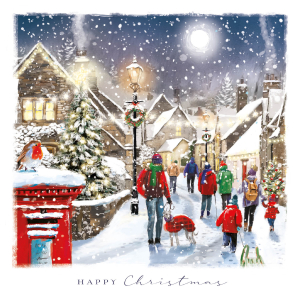 BOX LRG SQ Christmas In Town Celebrations Deluxe