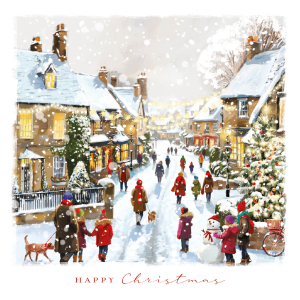 BOX LRG SQ Christmas In Town Celebrations Deluxe