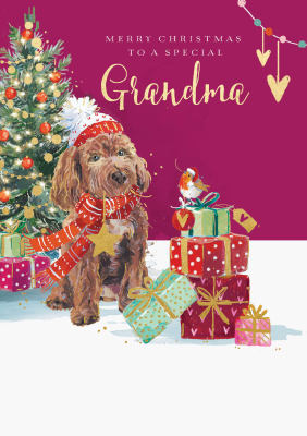Grandma Dog And Presents