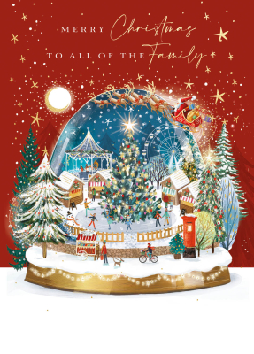 To All The Family Snow Globe