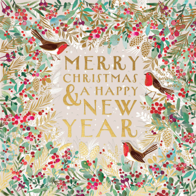 BOX LRG SQ Merry Christmas And New Year Celebrations Luxury