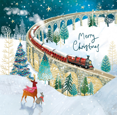 BOX SML SQ The Merry Christmas Express Premium
