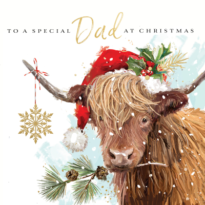 Special Dad Highland Cow