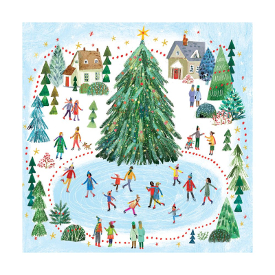 BOX SML SQ Christmas Skating