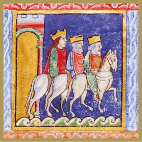BOX SML SQ The Three Kings On Horseback