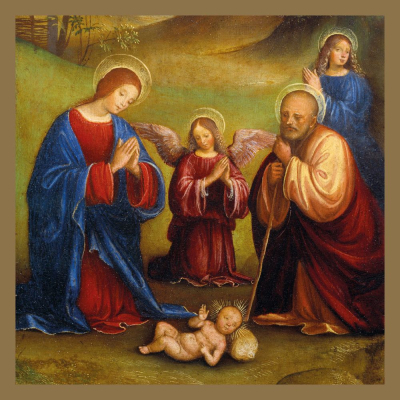 BOX SML SQ Adoration Of The Child