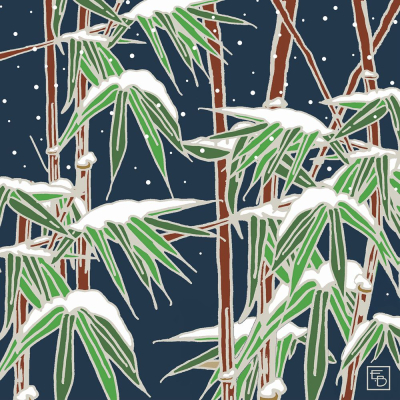 BOX SML SQ Japanese Garden