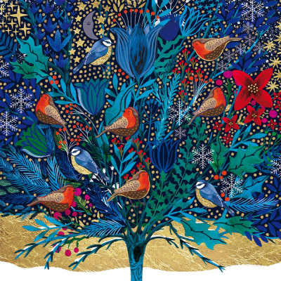 BOX LRG SQ Winter Woodland