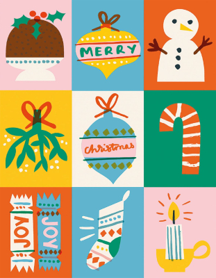 BOX REC Christmas Stamps