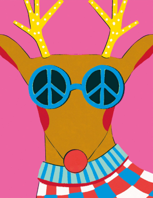 BOX REC Peace Reindeer