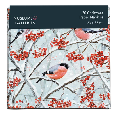 NAPKINS Bullfinches And Berries