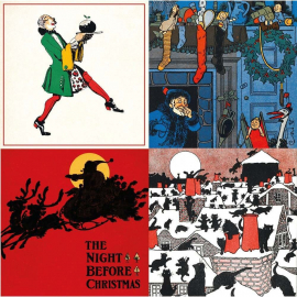 BOX SML SQ Vintage Christmas