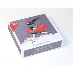 BOX SML SQ Deco Christmas