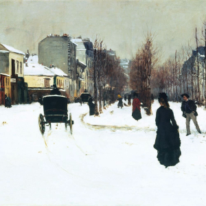 BOX SML SQ Winter Snowfall