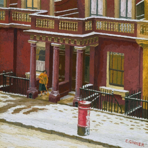 BOX SML SQ Winter Snowfall