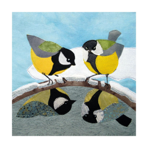 BOX SML SQ Frosty Feathers