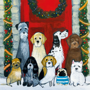 BOX SML SQ Canine Christmas
