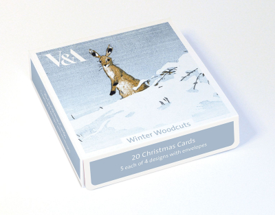 BOX SML SQ Winter Woodcuts