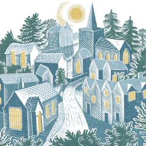 BOX LRG SQ Eric Ravilious Winter Village