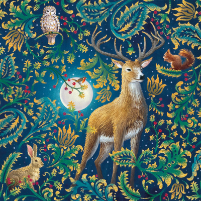 BOX SML SQ Woodland Animals