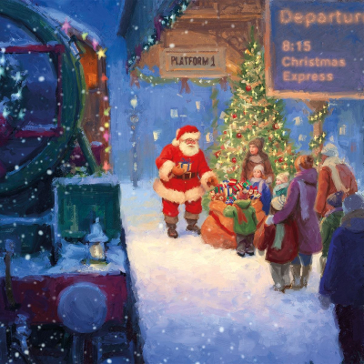 BOX SML SQ Santas Express