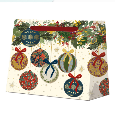 SHOPPER BAG Golden Yuletide Blanc