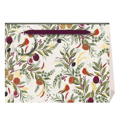 SHOPPER BAG Figs And Ferns Cream