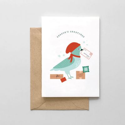 Seasons Greeting Pigeon Design