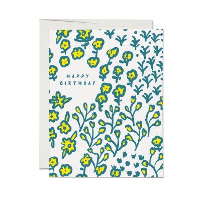 Wildflowers SPOT Birthday Card|Red Cap Cards