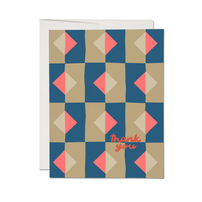 Thank You Diamonds SPOT Card|Red Cap Cards