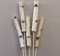 BIRCH POLE 12", ON STICK
