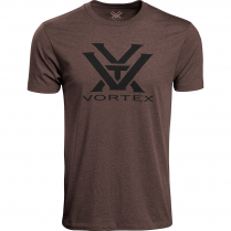Vortex Men's T-Shirt:  Brown Heather Core Logo