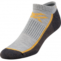 Vortex Men's No Show Socks: Charcoal Main Trail