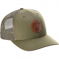 Vortex Cap: Loden Three Peaks Leather Patch