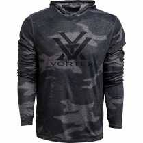 Vortex Hoodie: Black Camo Sun Slayer